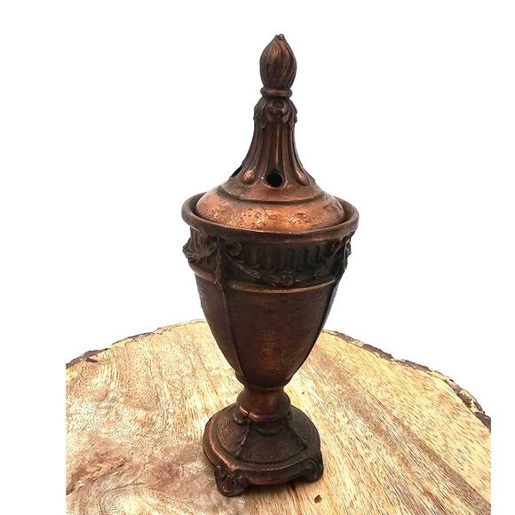 Vintage 1920's Metal Copper Finish Art Nouveau Incense Burner - Picture 1 of 6